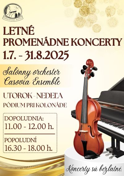 LETNÉ PROMENÁDNE KONCERTY
