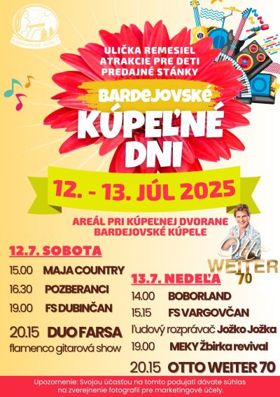 BARDEJOVSKÉ KÚPEĽNÉ DNI
