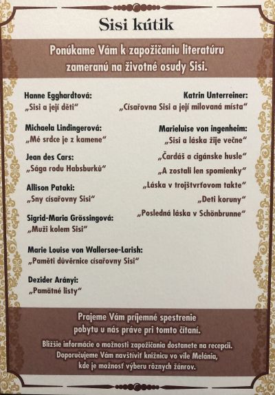 Sisi knižný kútik